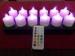 White / red / blue colored induction flameless christmas candles for Home Decor
