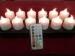 12 color electromagnetic induction rechargeable LED candles with timer