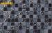 Living Room Black Wave Glass Ceramic Mosaic Floor Tile For Home Decoration