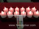 custom HIPS electromagnetic induction rechargeable led candles with 12 colors