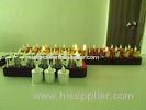 Yellow light Wireless Rechargeable Flameless LED Candles with electroplate surface