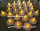 Flameless yellow LED Christmas Candles , Battery operated tealight candles