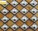 Stainless Steel Diamond Shaped Gold Mosaic Tiles For Building Construction