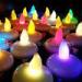 Customized flashing seven colors Floating LED Candles of ABS plastic