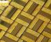 Non Fade Color Mix Strip Gold Mosaic Tiles , Home Decorative Metal Tiles