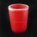 Christmas Party 4.5V red PE plastic material LED Pillar Candles , 4inch6 inch