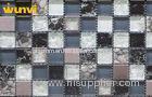 Interior Colourful Broken Glass Kitchen Mosaic Tiles For Floor / Wall