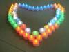 Customized ABS plastic flickering LED candles of flashing seven colors
