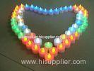 Customized ABS plastic flickering LED candles of flashing seven colors