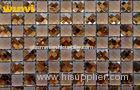 Heat Insulation Glazed Bathroom Mosaic Wall Tiles With Mosaic Mirror Patterns