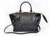 Long Zipper Tab Large Tote PU Leather Bag , Croco Embossed Pattern