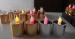 Electroplating HIPS plastic inductive rechargeable candles with 12 colors