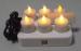 Yellow light Home decoration wireless rechargeable LED candles with timer