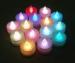 Flameless PP plastic LED tealight candles for Xmas with custom light effect