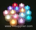 Flameless PP plastic LED tealight candles for Xmas with custom light effect