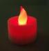 Halloween party battery powered Red flameless LED tealight candles Of PP plastic