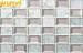 Bedroom Bed Wall Snow White And Light Grey Mirror Glass Mosaic Tiles