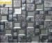 Eco - Friendly Grey Square Glass Mirror Mosaic Tiles For House Festival Dec