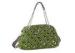 Lemon Green Beaded Handbags / Nylon Tote Bags With Zipper OEM