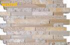 irregular Strip Water Proof SeaShell Mosaic Tile Mix Stone and Crystal For Kitchen