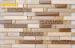 Hot - Resistant Strip Mosaic Tile , Crystal Glass And Stone Mosaic Tiles