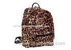 Fashion Nylon / PVC Coating Ladies Leopard Print Backpack for Students
