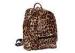 Fashion Nylon / PVC Coating Ladies Leopard Print Backpack for Students