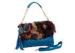 OEM Blue Fox Fur Handbag / Chain Shoulder Strap Suede Tassel Bag