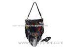 Heart Shape Soft Fox Fur Handbags , Suede Leather Handbags With Fringe