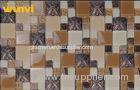 building exterior Glass And Metal Mosaic Tile , Iridescent Mosaic Tiles