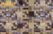 Mixed Colors Glass And Metal Mosaic Tile , Kitchen Backsplash Glass Tile