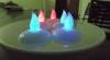 Green / red / blue PE plastic Color Changing LED candle of Battery operated