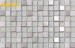 Anti - Oxidant Small Square Glass Chip Mosaic Tile For Bathroom Floor