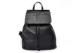 Black Top grain Pebble Fashion Leather Backpack for Men / Women