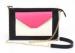 Small Leather Envelope Clutch Ladies Leather Handbags in Black , White and Pink