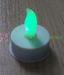 Custom Green Flameless LED birthday candles , colored tealight candles