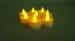 Halloween party PP plastic flameless flickering LED candles of yellow
