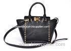 Black Trapaze Bag Womens Leather Tote Bags with Signature Hardware