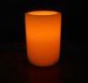 yellow light plastic Electric LED Candles , remote controlled flameless votive candles