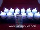 electromagnetic induction rechargeable electric LED candles with 12 colors