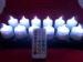 electromagnetic induction rechargeable electric LED candles with 12 colors
