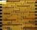 Interior Wall Decorative Strip Gold Mosaic Tiles , Gold Mirror Mosaic Tiles