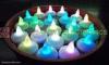 Water floating smokeless electric LED candles flashing seven colors