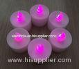 Mini plastic battery operated red flameless LED candles for shopping mall