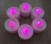 Mini plastic battery operated red flameless LED candles for shopping mall