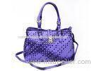 Designer Woven PU Ladies Leather Shoulder Bags with Adjustable Long Handles