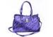 Designer Woven PU Ladies Leather Shoulder Bags with Adjustable Long Handles