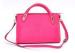 Rose Crocodile Embossed Womens Leather Bags with Adjustable Top Handles