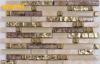 Anti - Acid 4mm Decorative Glass And Metal Mosaic Tile For Inside Wall