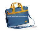 Fashion Blue Nylon Bag with Leather Handles for Laptop / Notebook